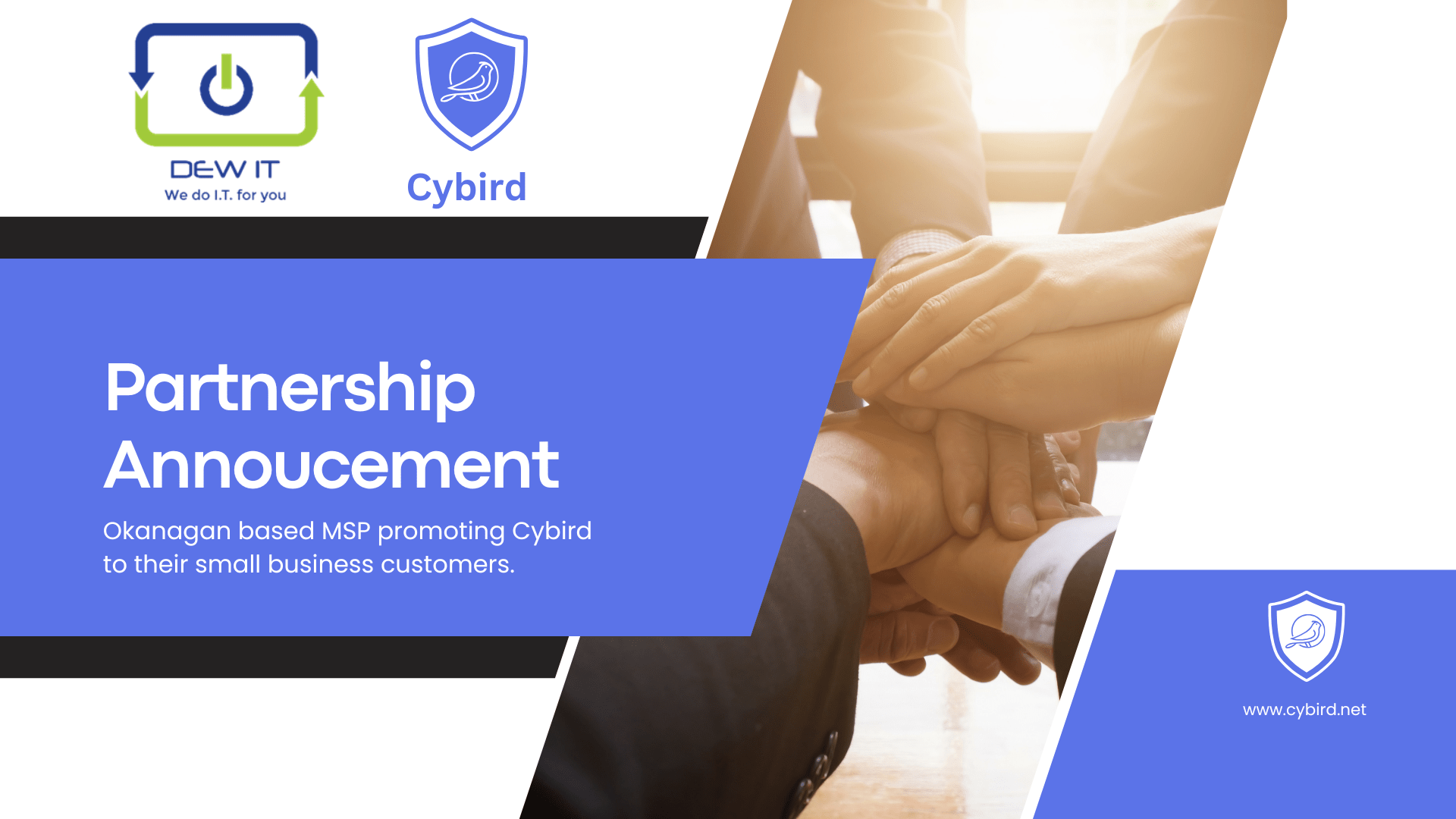 Cybird and Dew-IT Solutions Partner to Strengthen Cybersecurity for Small Businesses in the Okanagan